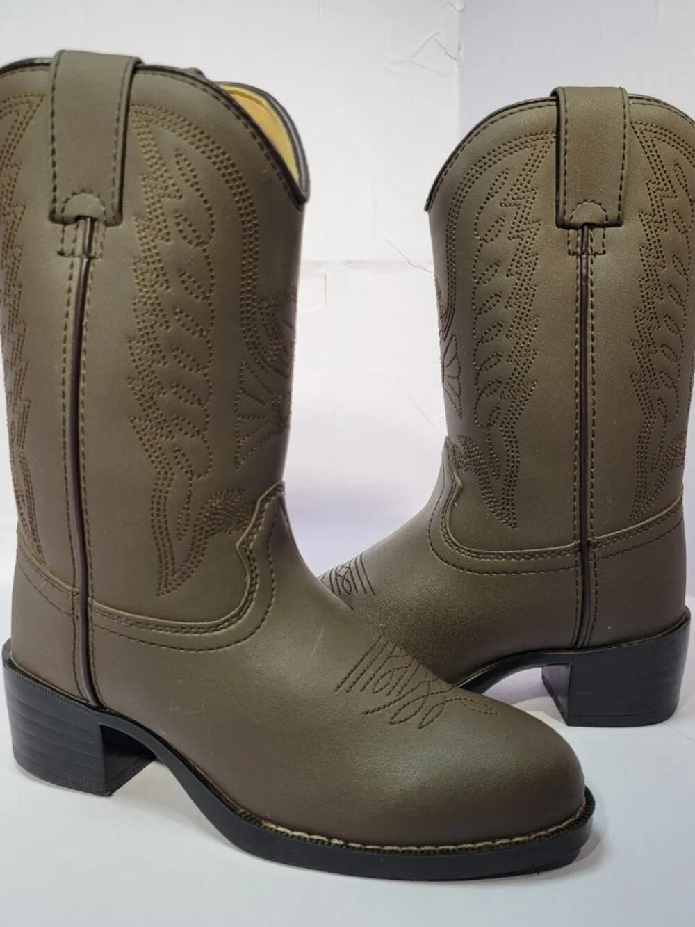 Durango Eagle Kid's Size 13D US Brown Leather Western Cowboy Boots BT804